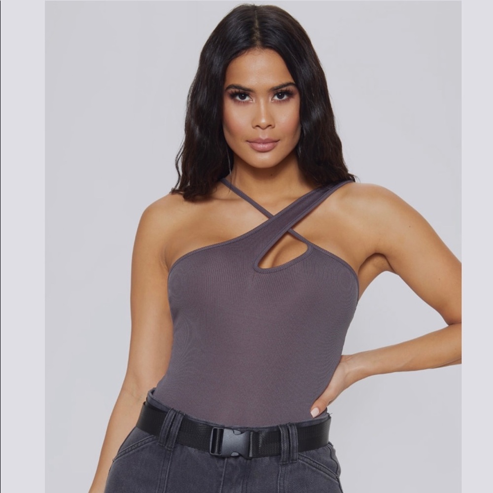 Prettylittlething Grey Bodysuit